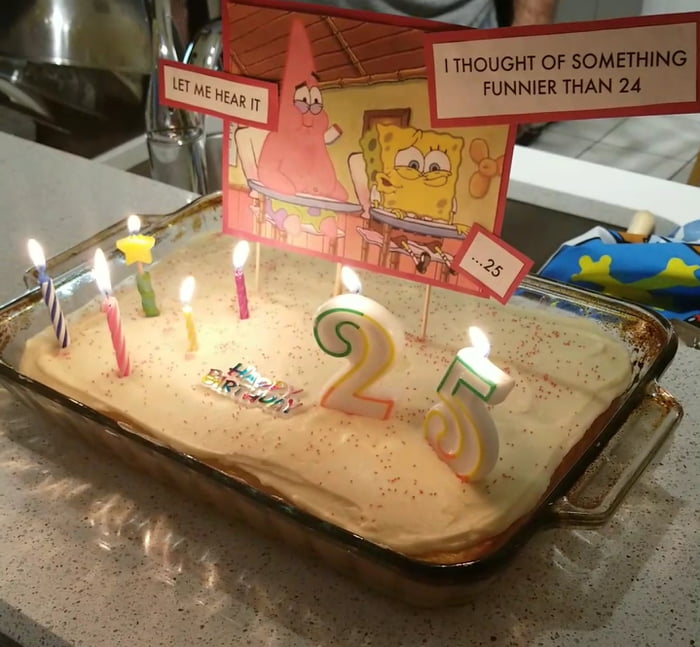 Download Spongebob 24 Meme Cake Nomer 50