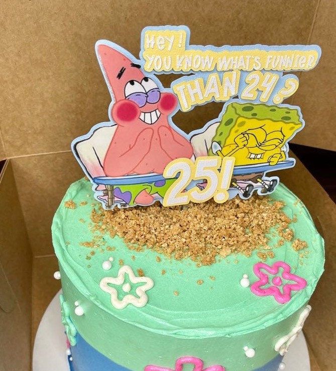 Detail Spongebob 25 Cake Image Nomer 3