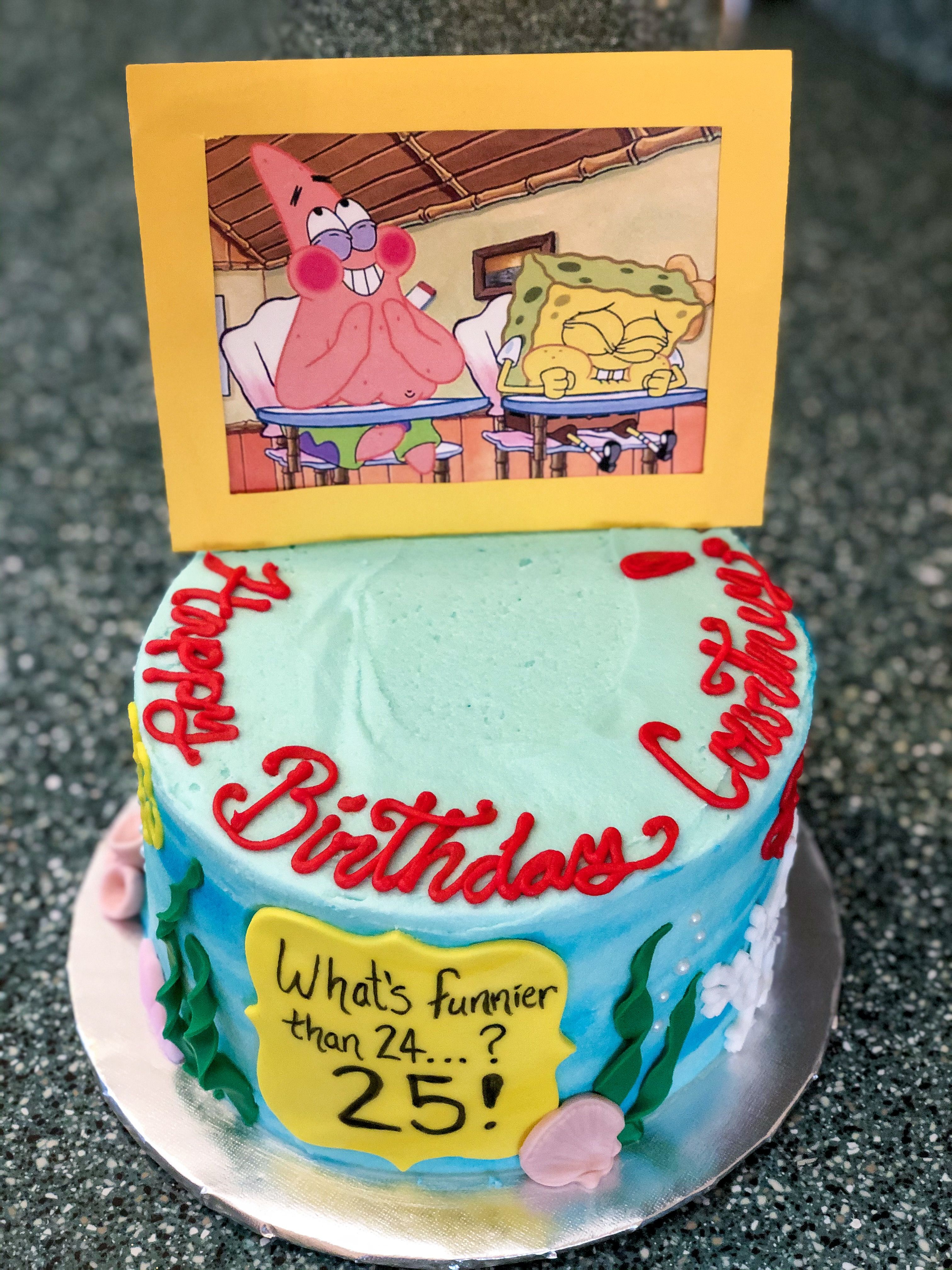 Detail Spongebob 25 Cake Image Nomer 36