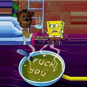 Detail Spongebob Alphabet Soup Meme Nomer 27