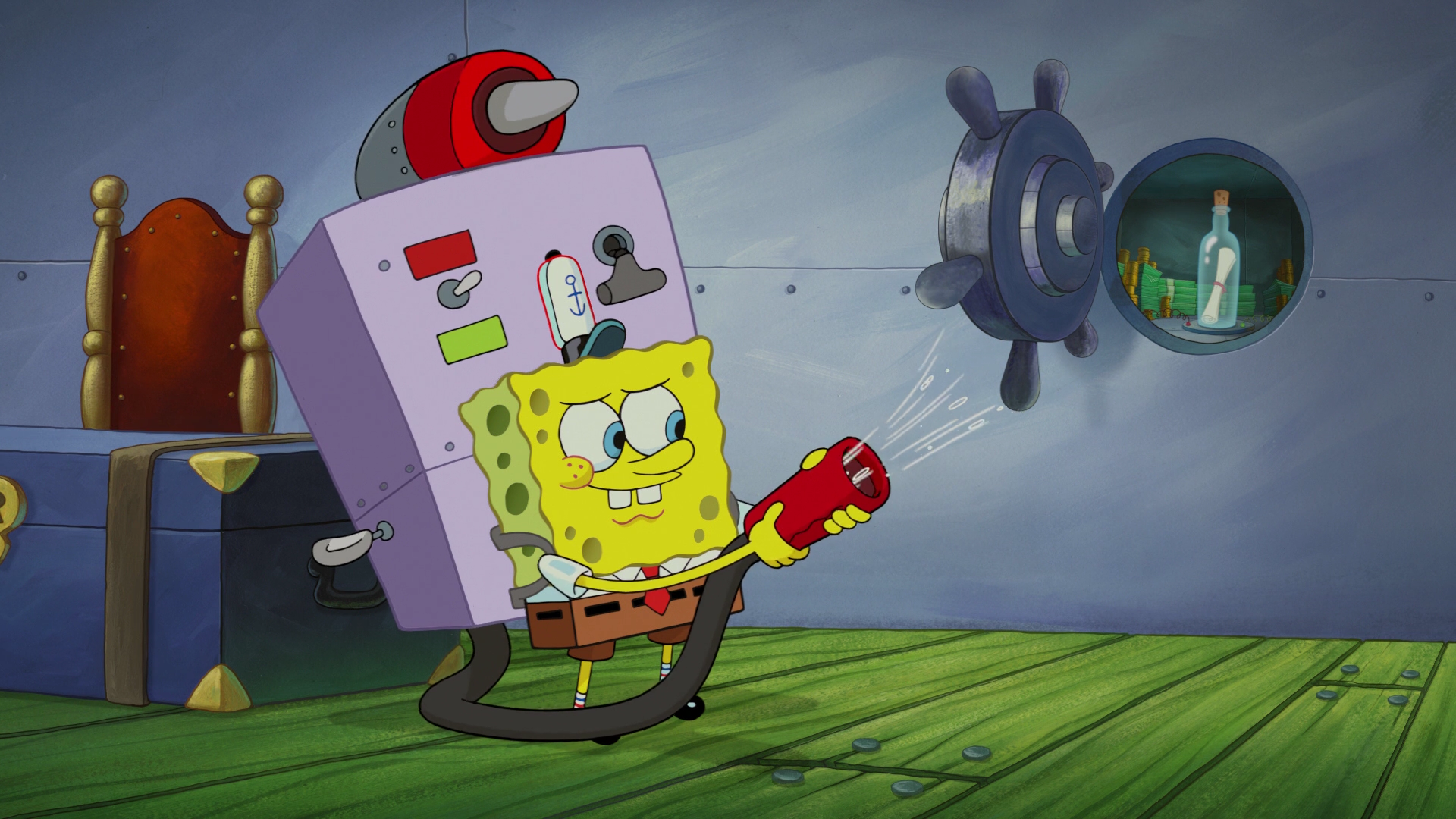 Detail Spongebob Backpack On Fire Nomer 16
