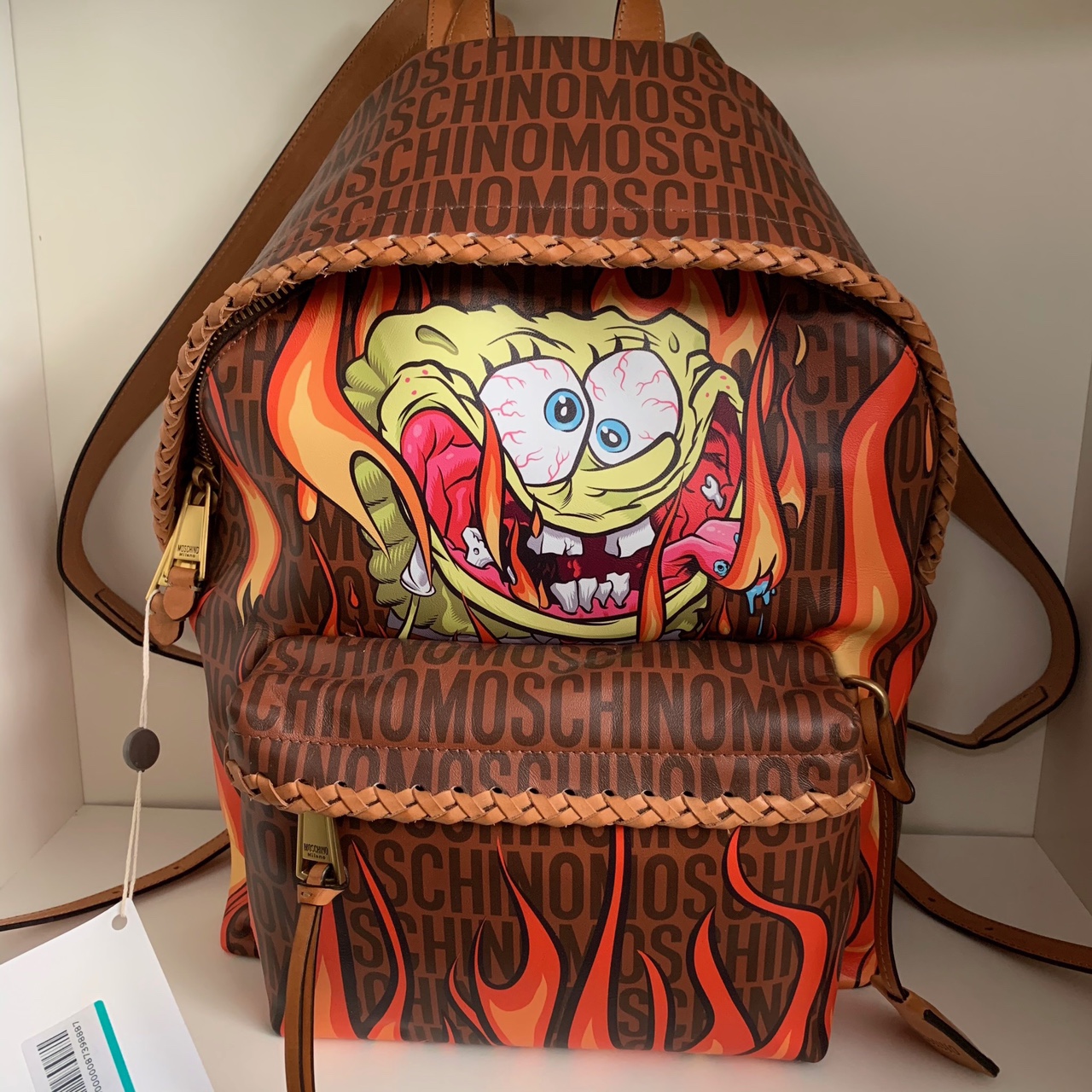 Detail Spongebob Backpack On Fire Nomer 21