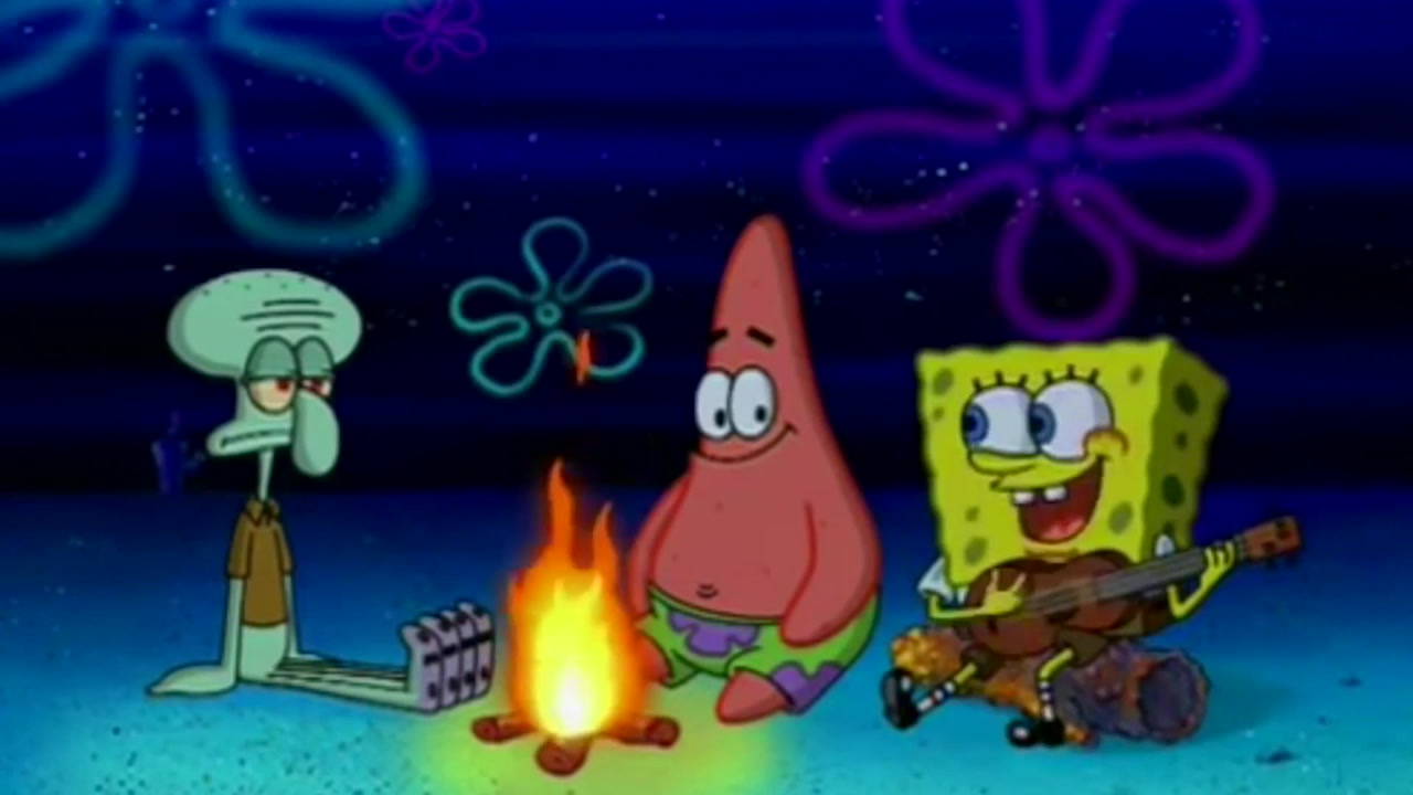 Detail Spongebob Backpack On Fire Nomer 27