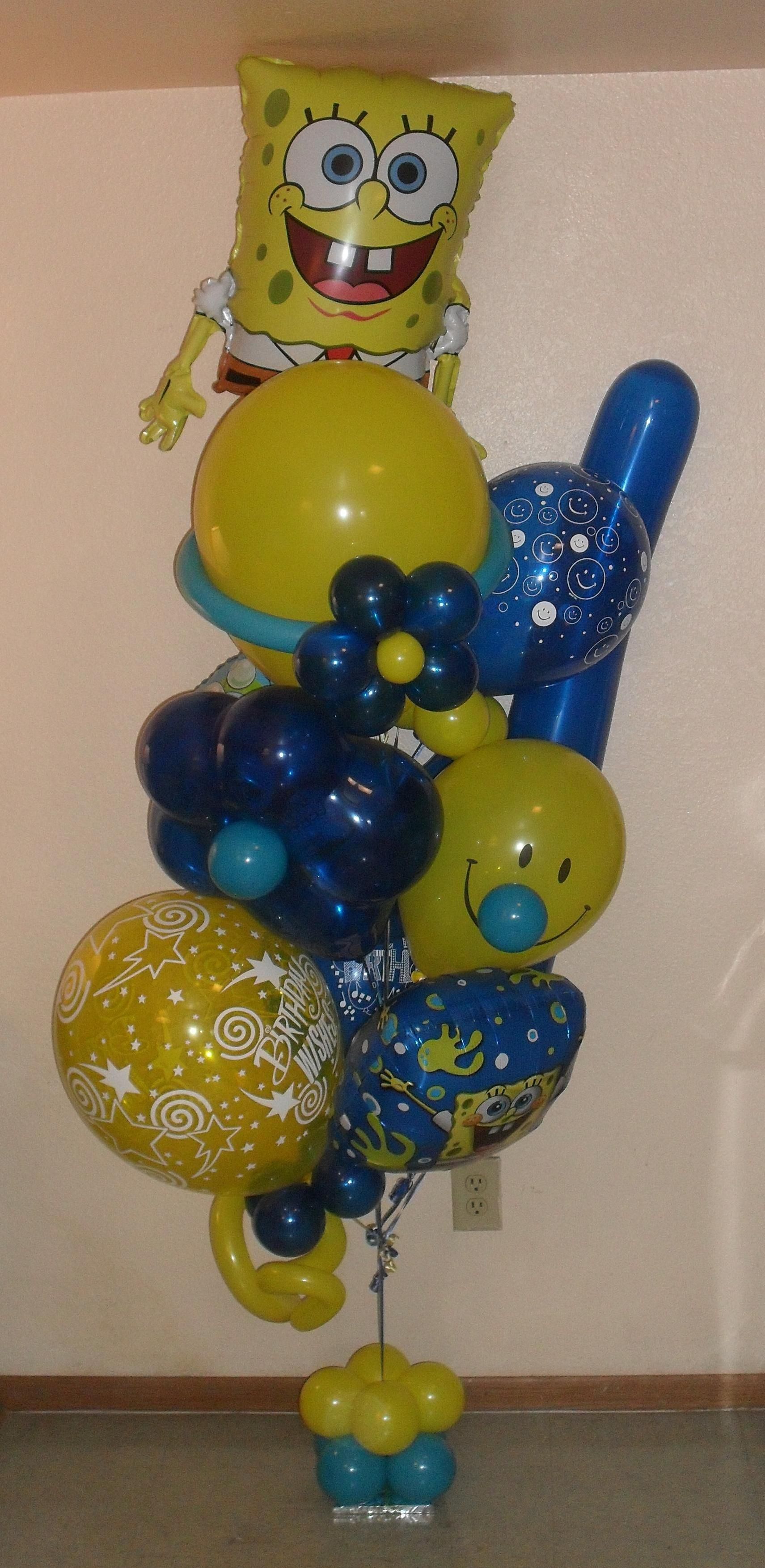 Detail Spongebob Balloon Bouquet Nomer 12