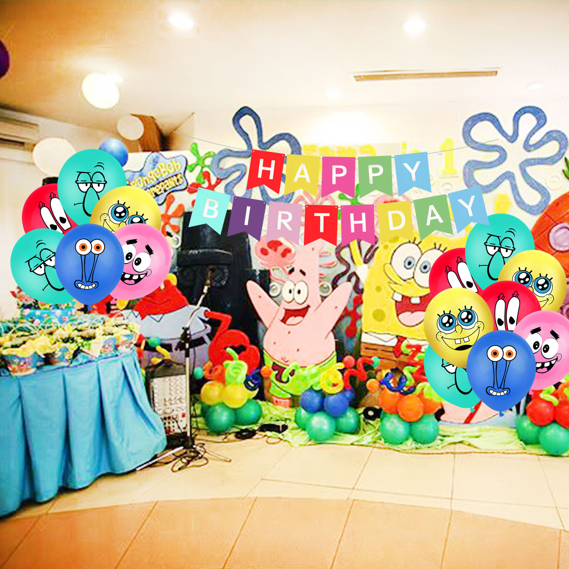 Detail Spongebob Balloon Garland Nomer 15