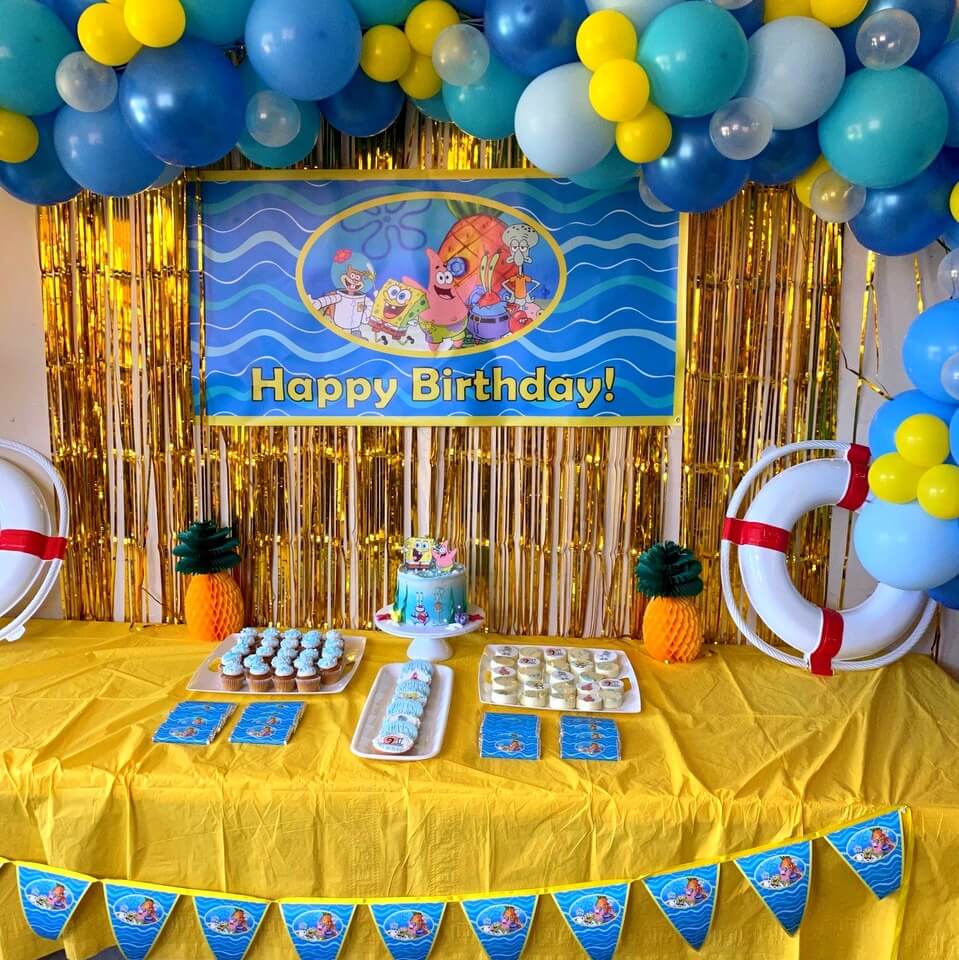 Detail Spongebob Balloon Garland Nomer 32