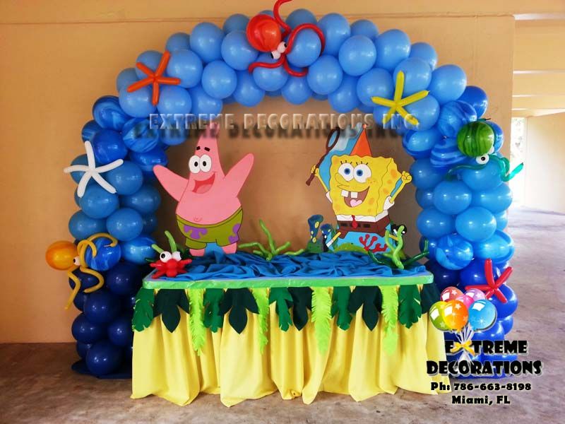 Detail Spongebob Balloon Garland Nomer 4
