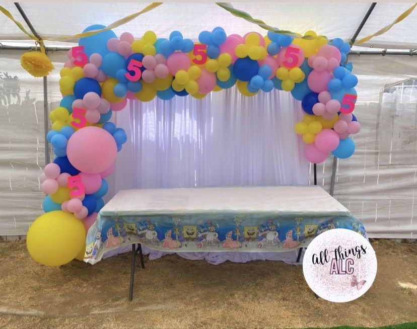 Detail Spongebob Balloon Garland Nomer 5