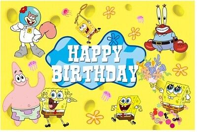 Detail Spongebob Birthday Banner Nomer 10