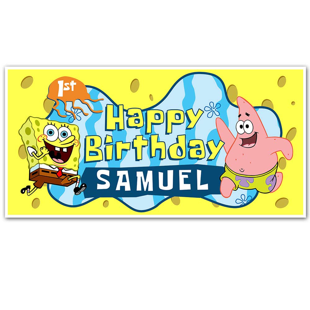 Detail Spongebob Birthday Banner Nomer 14