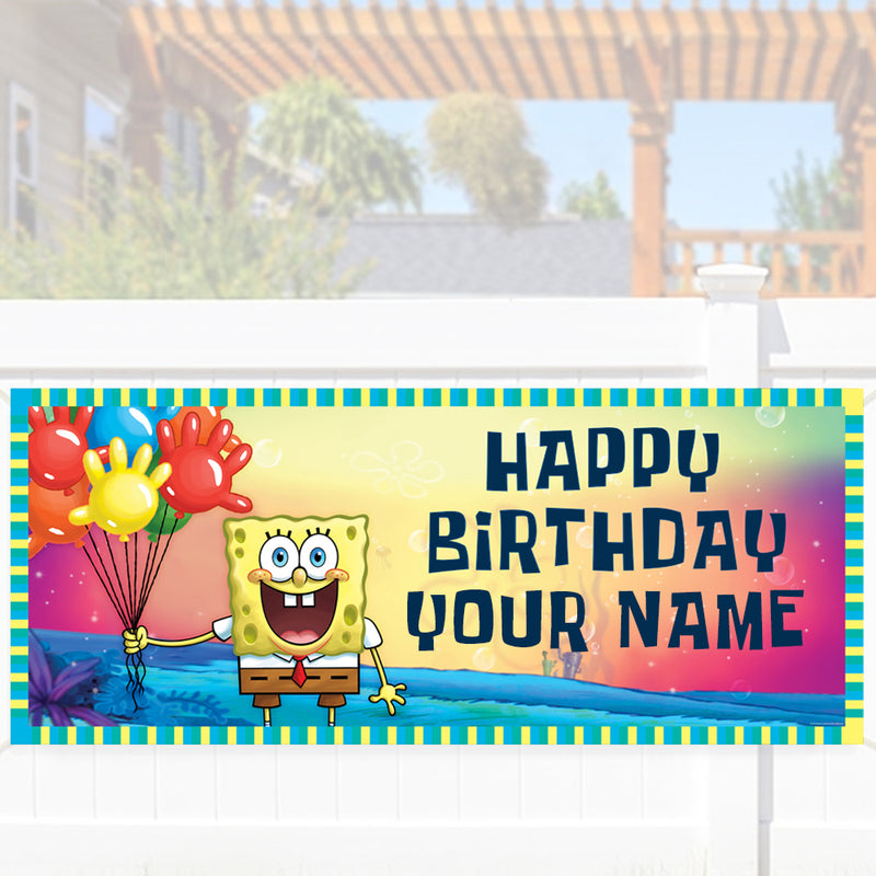 Detail Spongebob Birthday Banner Nomer 20