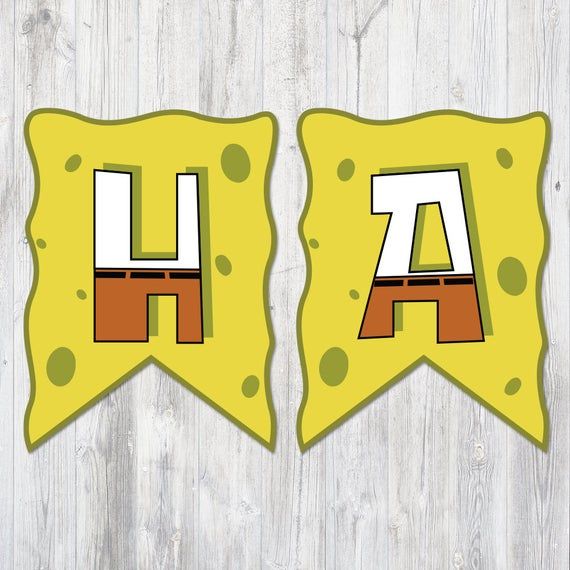 Detail Spongebob Birthday Banner Nomer 23