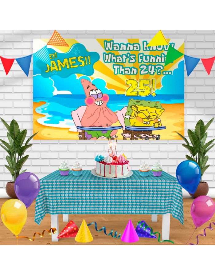 Detail Spongebob Birthday Banner Nomer 26