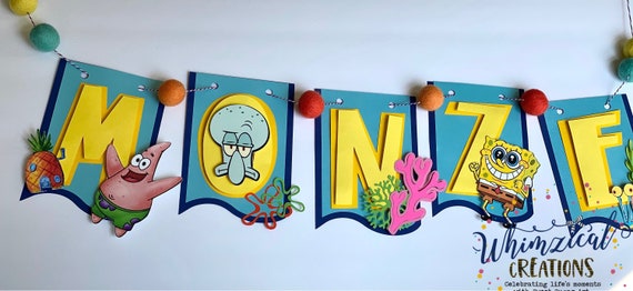 Detail Spongebob Birthday Banner Nomer 41