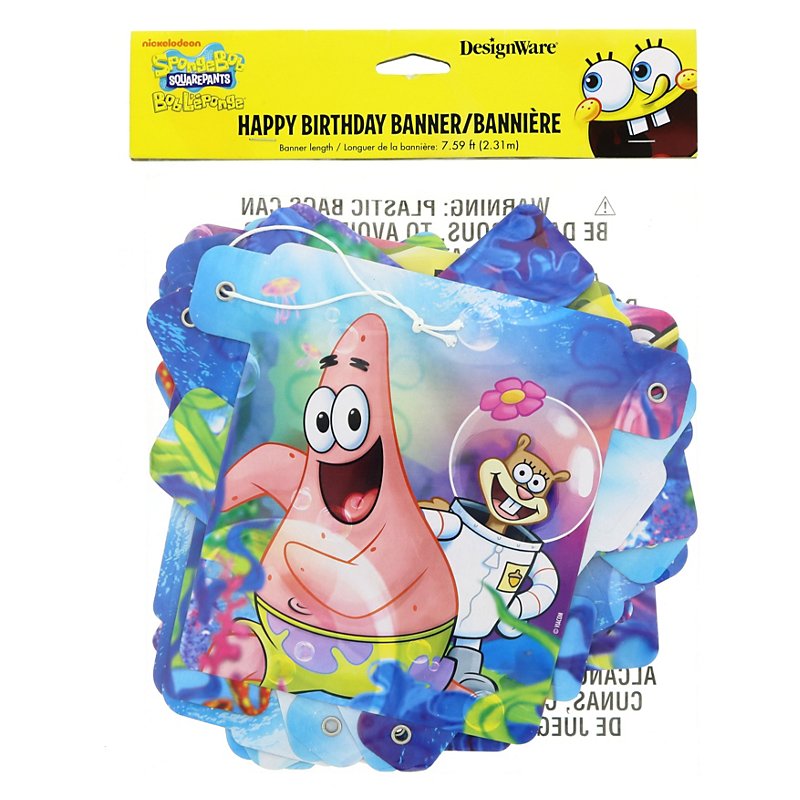 Detail Spongebob Birthday Banner Nomer 44