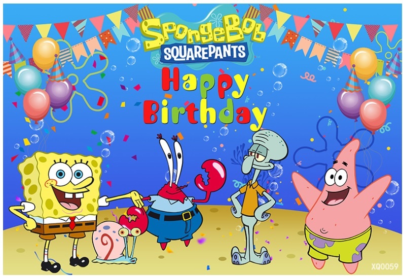 Detail Spongebob Birthday Banner Nomer 46