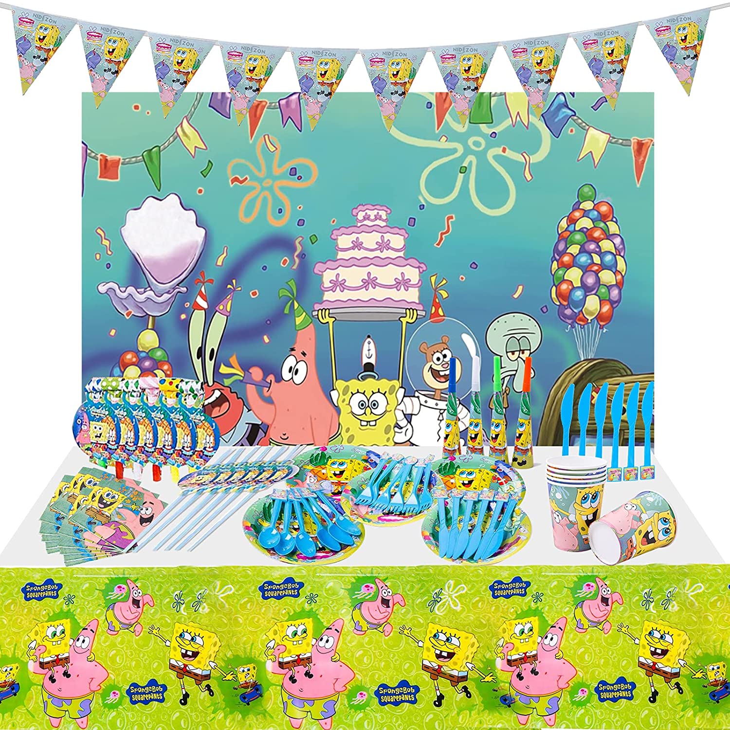 Detail Spongebob Birthday Banner Nomer 47