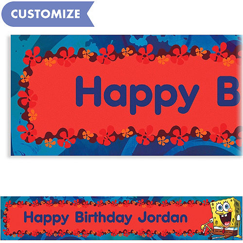 Detail Spongebob Birthday Banner Nomer 55