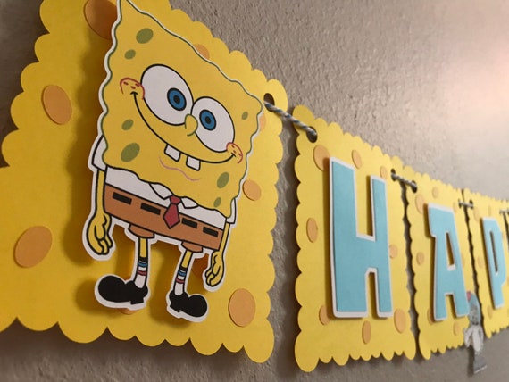 Detail Spongebob Birthday Banner Nomer 8