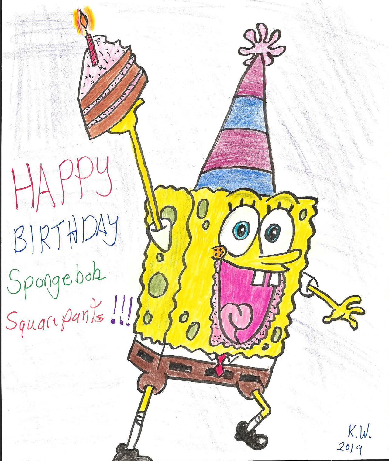 Detail Spongebob Birthday Hat Nomer 35