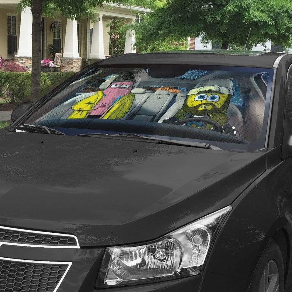 Detail Spongebob Car Sun Shades Nomer 40