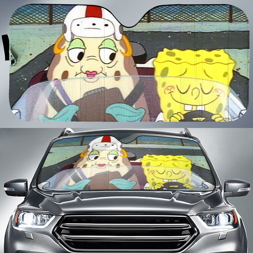 Detail Spongebob Car Sun Shades Nomer 50