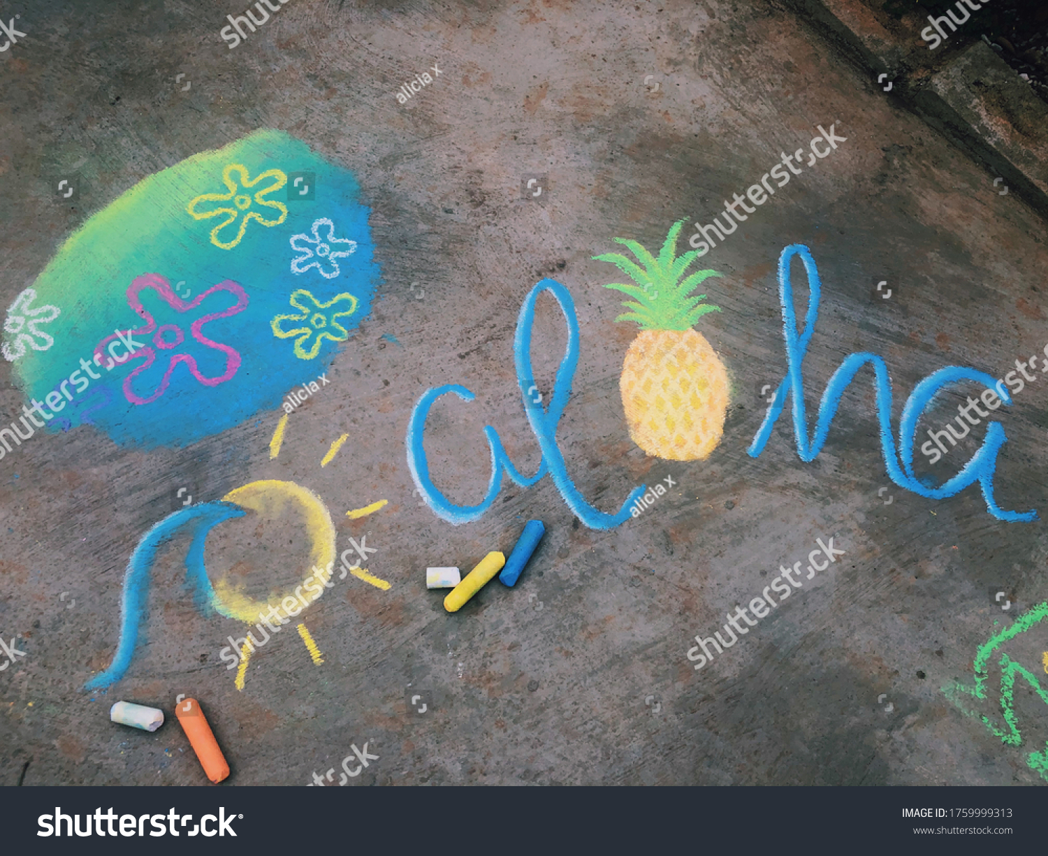 Detail Spongebob Chalk Art Nomer 24