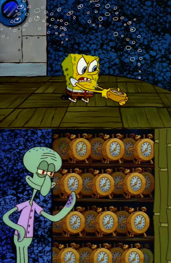 Spongebob Clock Meme Template - KibrisPDR