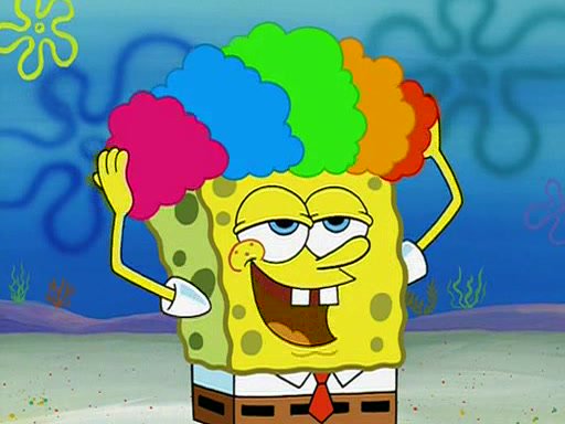 Spongebob Clown Wig - KibrisPDR