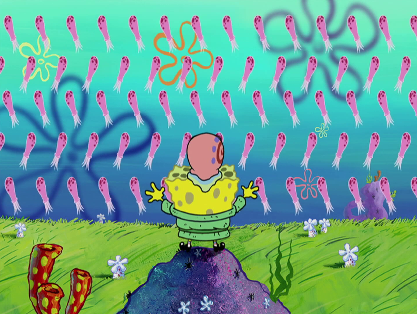 Detail Spongebob Dancing With Jellyfish Nomer 11