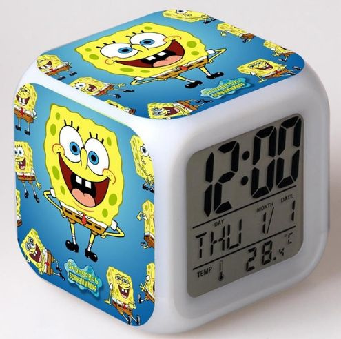 Detail Spongebob Digital Alarm Clock Nomer 11