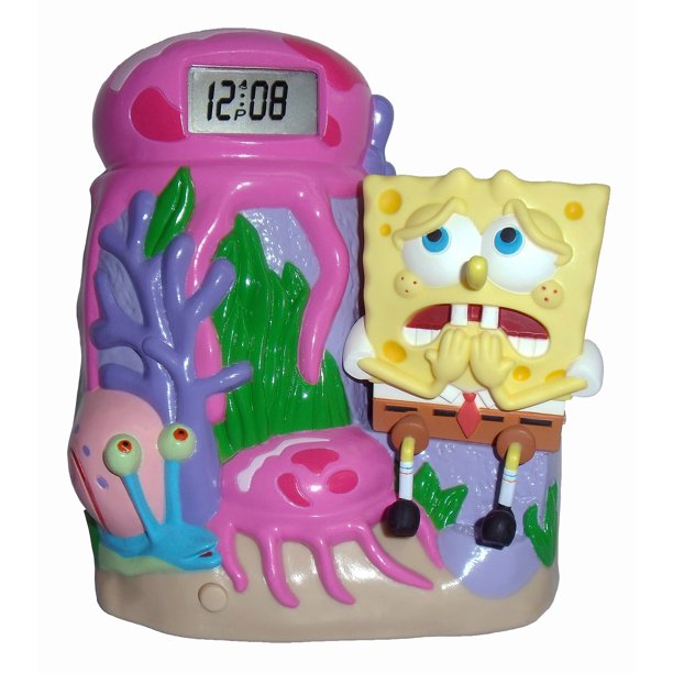 Detail Spongebob Digital Alarm Clock Nomer 15
