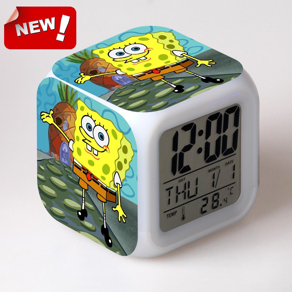 Detail Spongebob Digital Alarm Clock Nomer 26