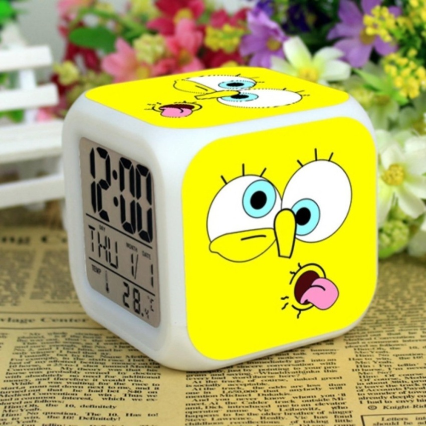 Detail Spongebob Digital Alarm Clock Nomer 39