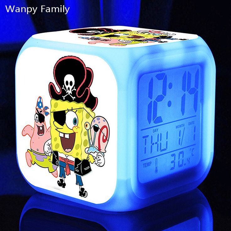 Detail Spongebob Digital Alarm Clock Nomer 7