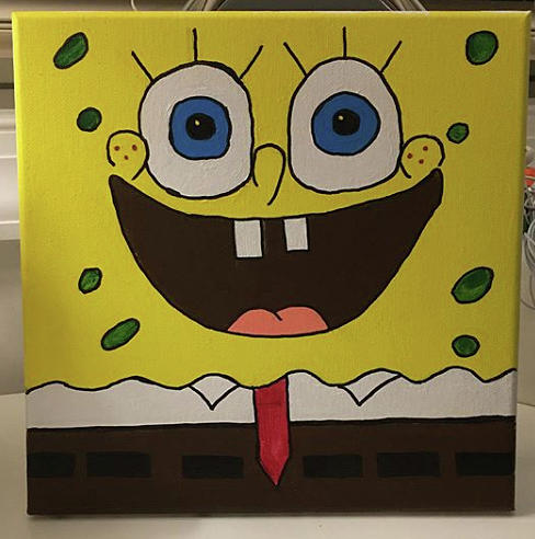 Detail Spongebob Flowers Painting Nomer 26