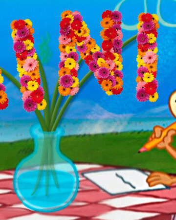 Detail Spongebob Flowers Painting Nomer 33