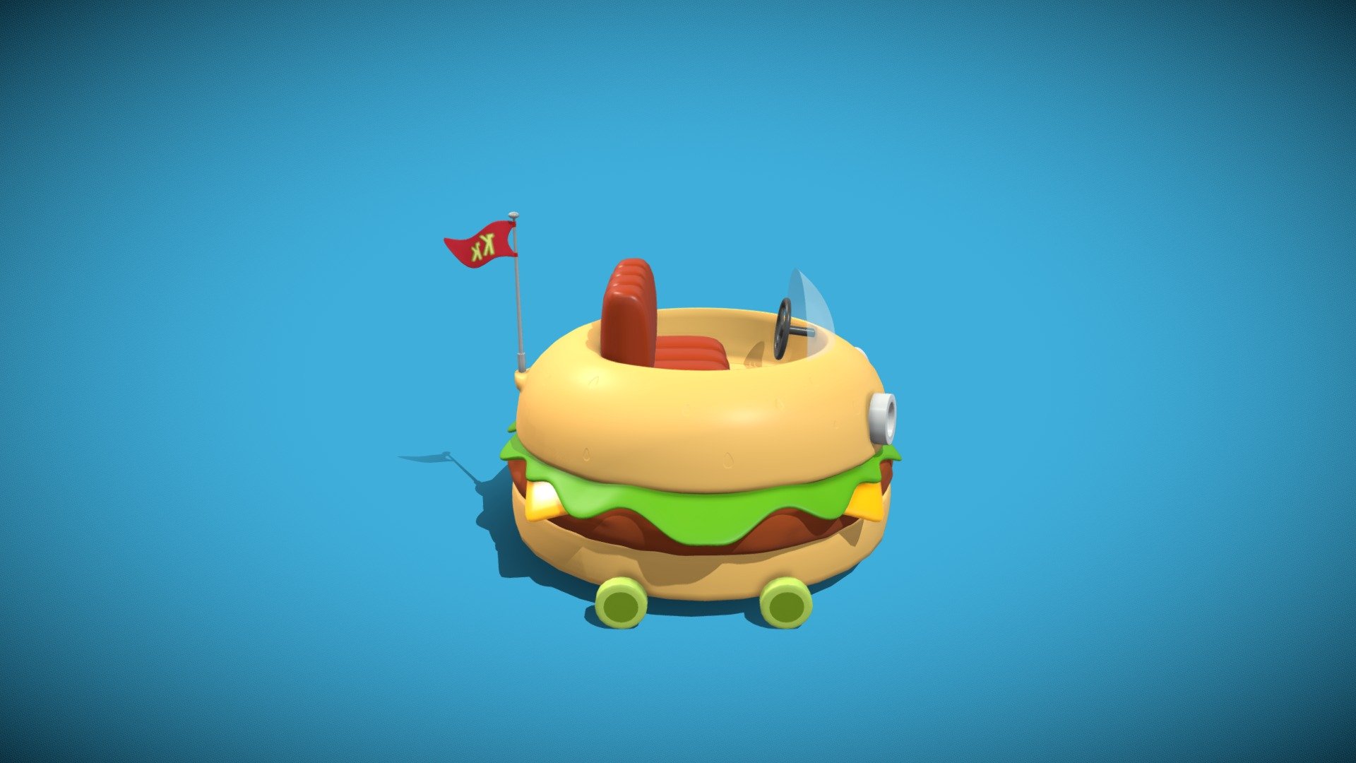 Detail Spongebob Hamburger Car Nomer 28