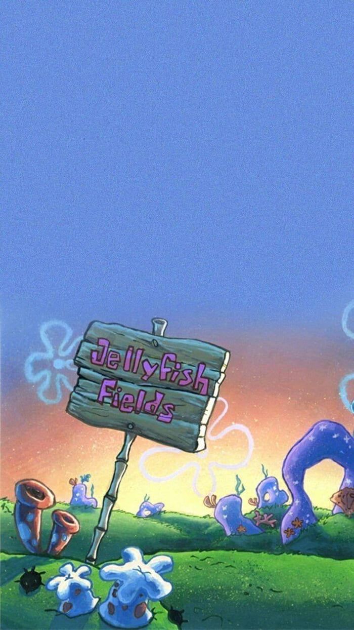 Detail Spongebob Jellyfish Background Nomer 2