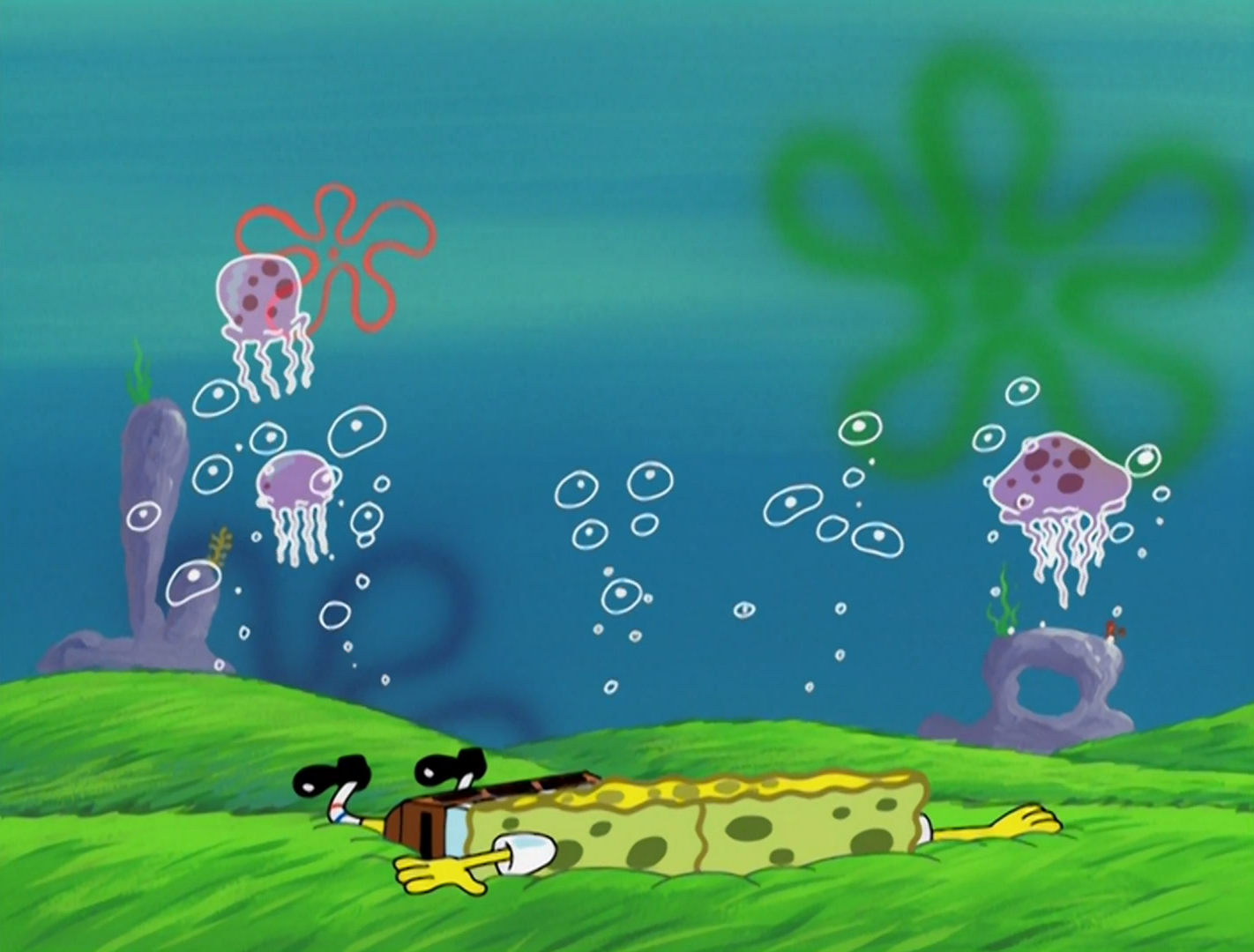 Detail Spongebob Jellyfish Background Nomer 29