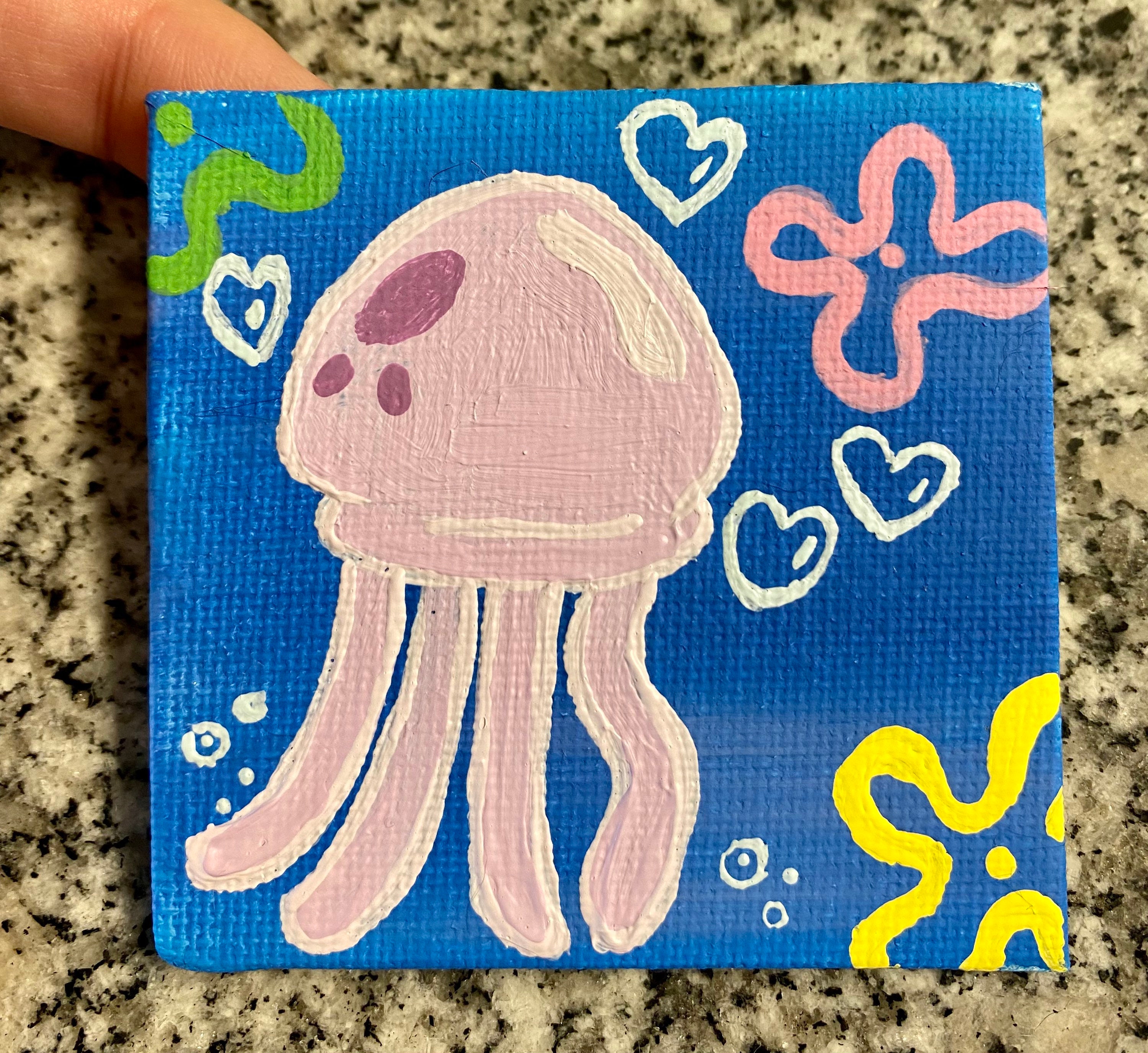 Detail Spongebob Jellyfish Painting Nomer 14