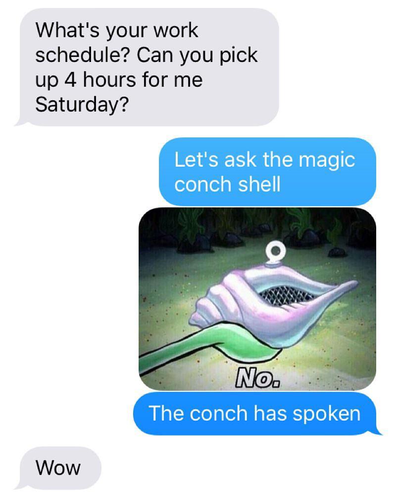 Detail Spongebob Magic Conch No Nomer 29