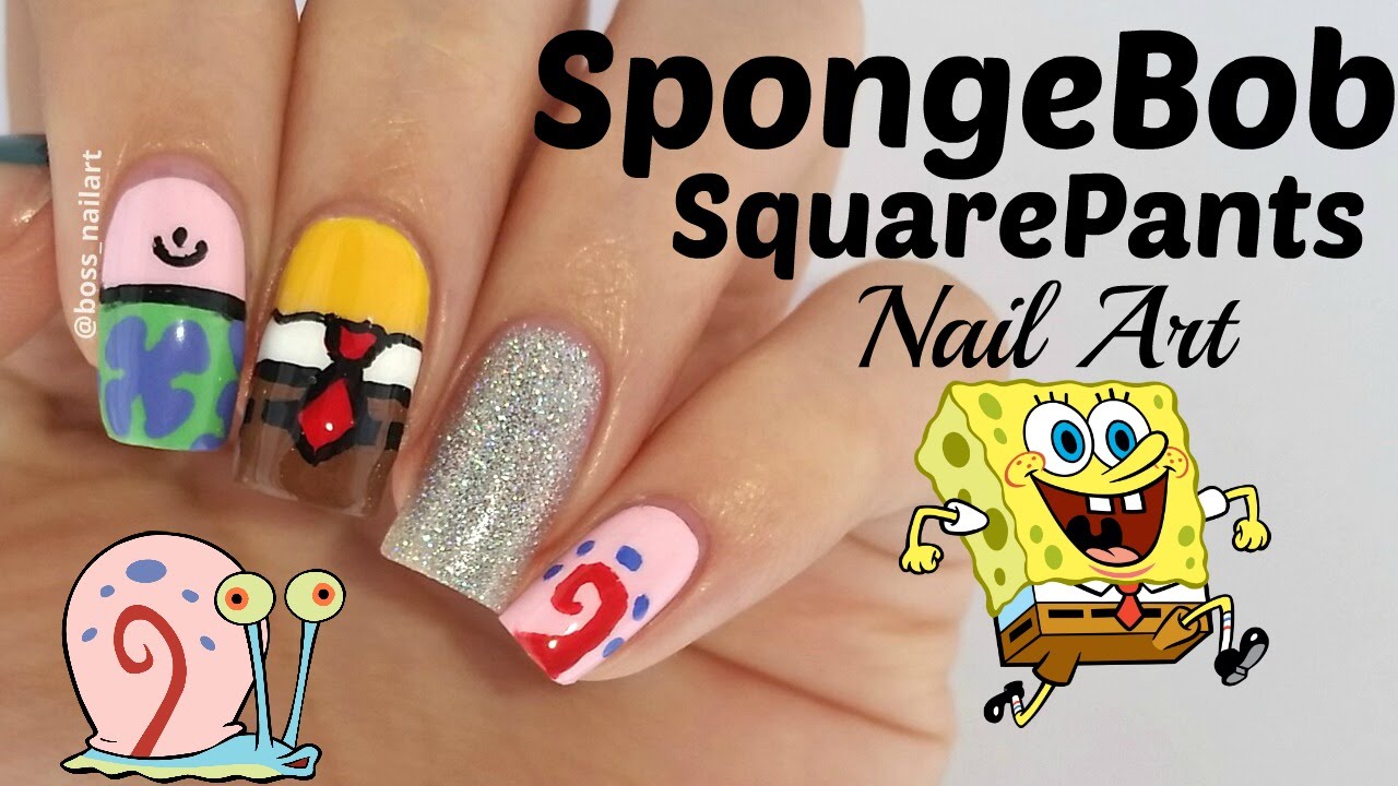 Detail Spongebob Nail Stickers Nomer 25