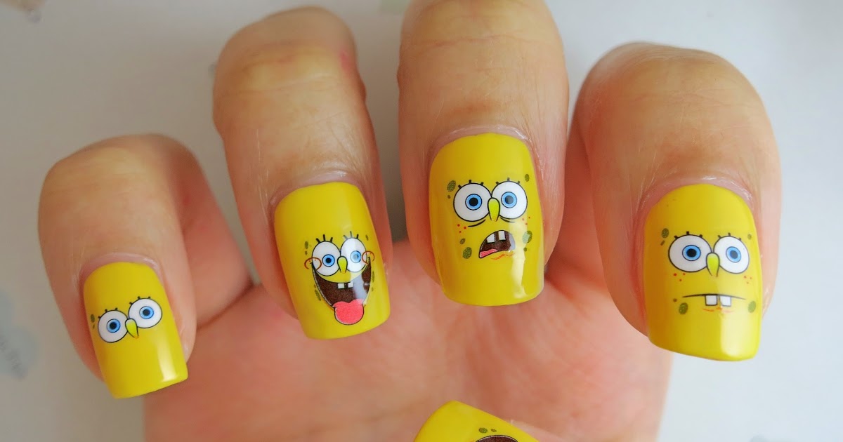 Detail Spongebob Nail Stickers Nomer 39