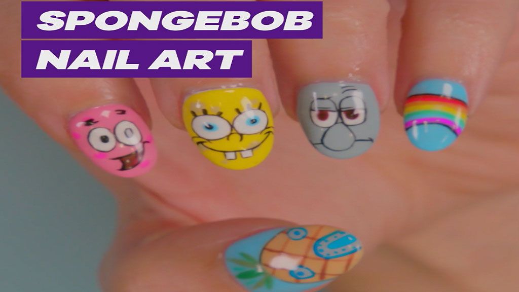 Detail Spongebob Nail Stickers Nomer 44