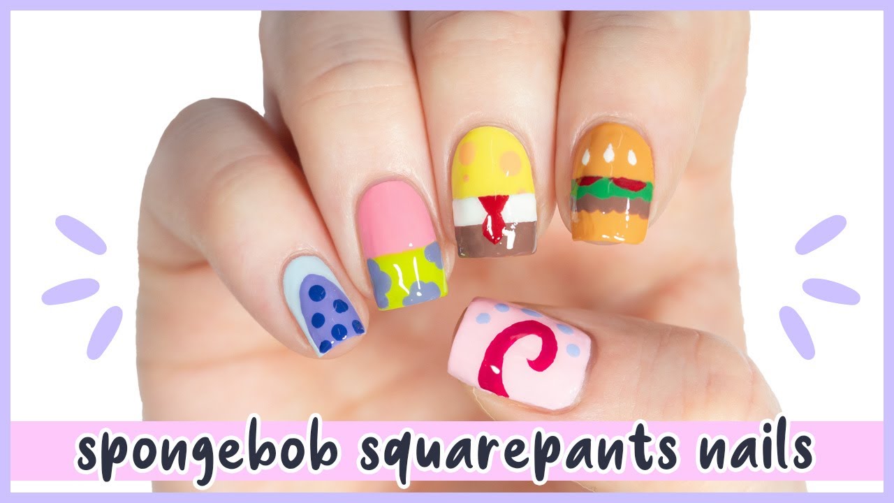 Detail Spongebob Nails Design Nomer 2