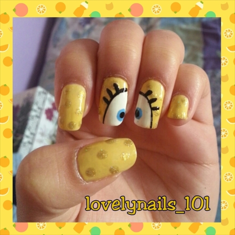 Detail Spongebob Nails Design Nomer 21