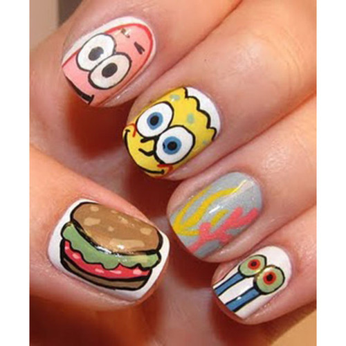 Detail Spongebob Nails Design Nomer 25