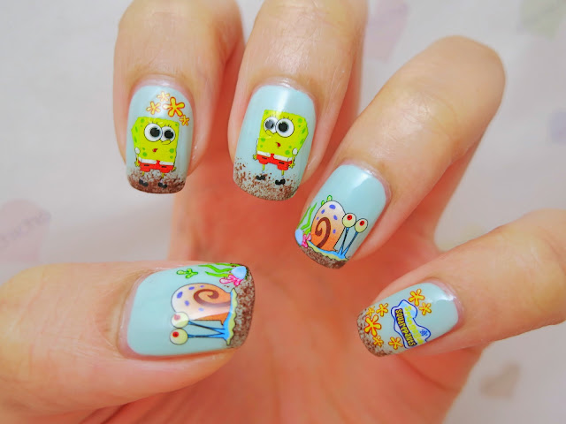 Detail Spongebob Nails Design Nomer 28
