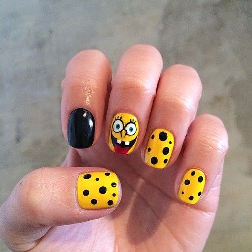 Detail Spongebob Nails Design Nomer 35